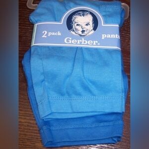 NEW Gerber Blue 2PC Pants Set 0-3 or 3-6 month